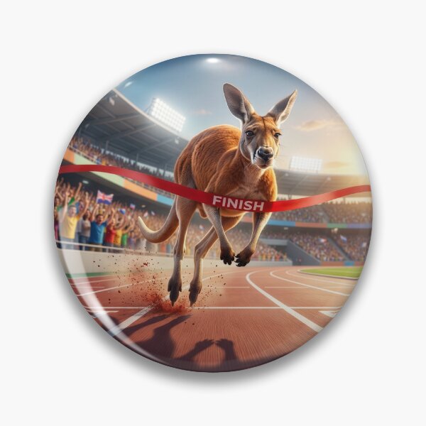 Item preview, Kangaroo Dominates Track Meet designed and sold by Tridentulus.
