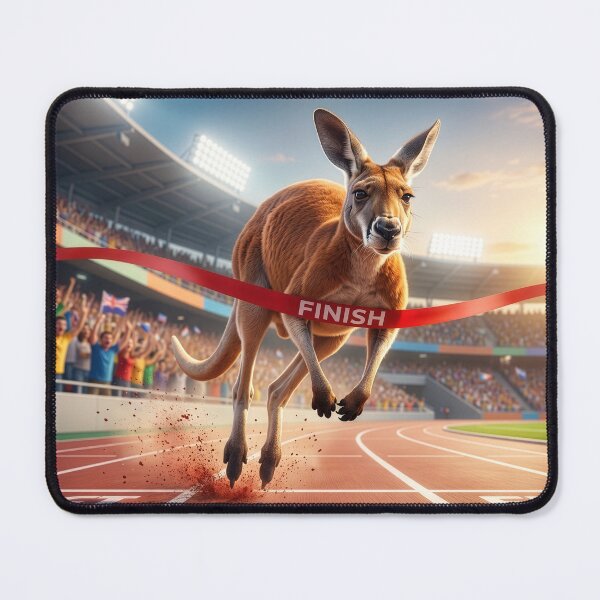 Item preview, Kangaroo Dominates Track Meet designed and sold by Tridentulus.