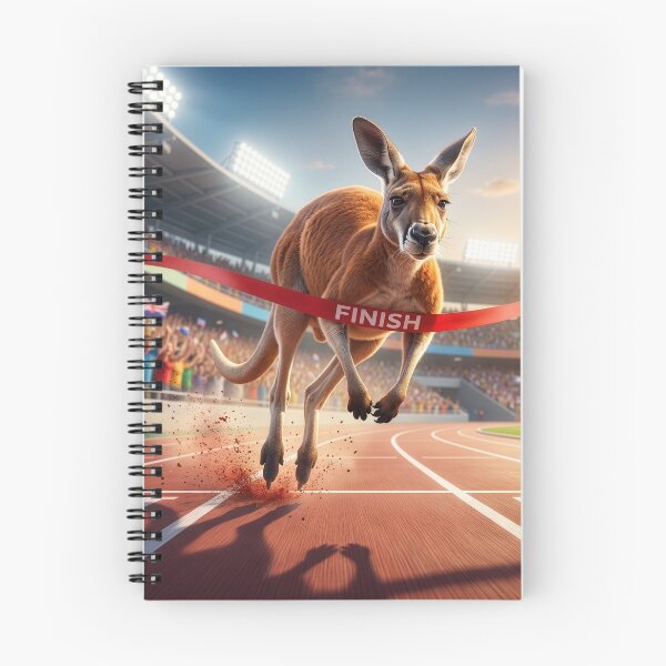 Item preview, Kangaroo Dominates Track Meet designed and sold by Tridentulus.