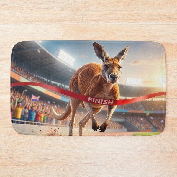 Item preview, Kangaroo Dominates Track Meet designed and sold by Tridentulus.