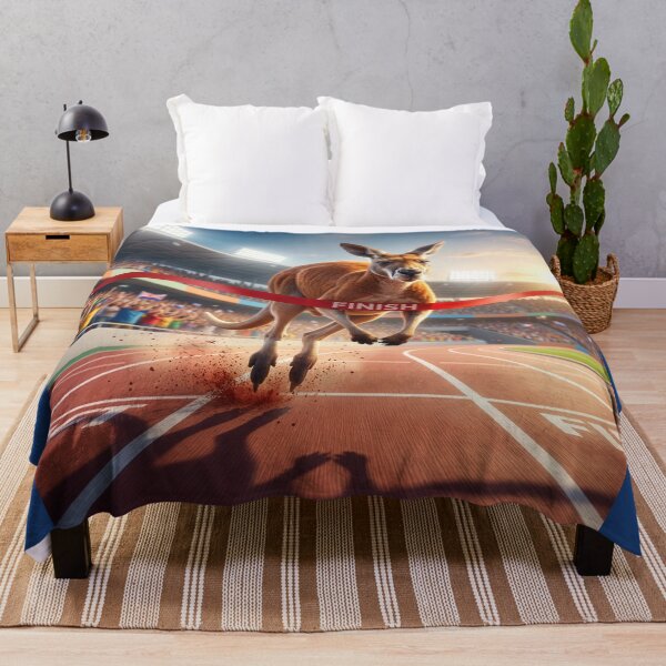 Item preview, Kangaroo Dominates Track Meet designed and sold by Tridentulus.