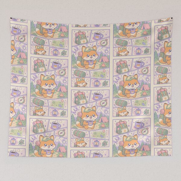Item preview, Kawaii Fox Camping Adventure designed and sold by Gift Phrase Studio.