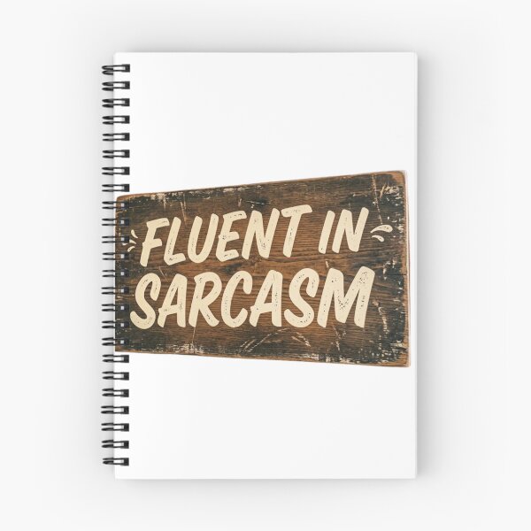 Item preview, Fluent In Sarcasm Funny Sarcastic Quote Vintage Wooden Sign designed and sold by Inka Moon Design.
