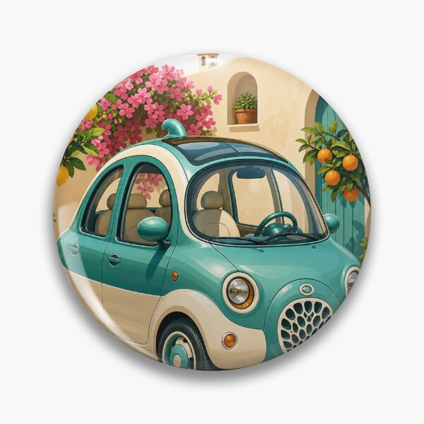 Item preview, Teal Courtyard Microcar designed and sold by aihrgdesign.