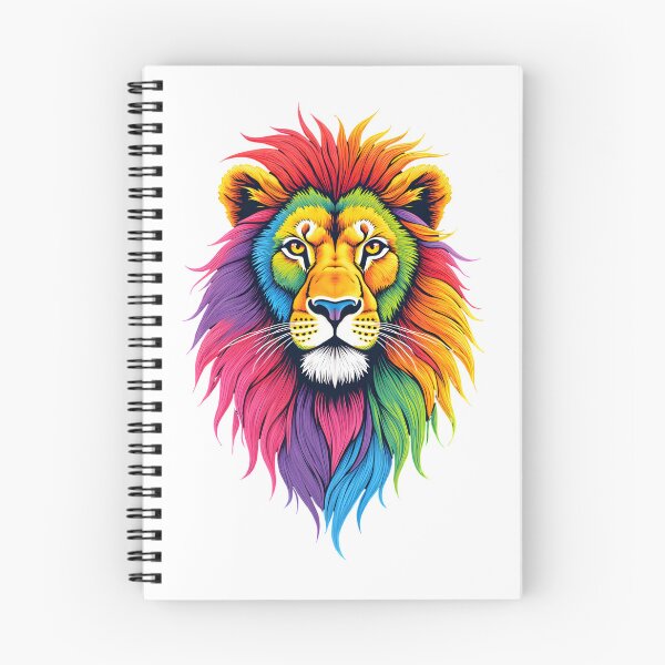 Item preview, Psychedelic Rainbow Lion Face Pop Art designed and sold by canvahub.
