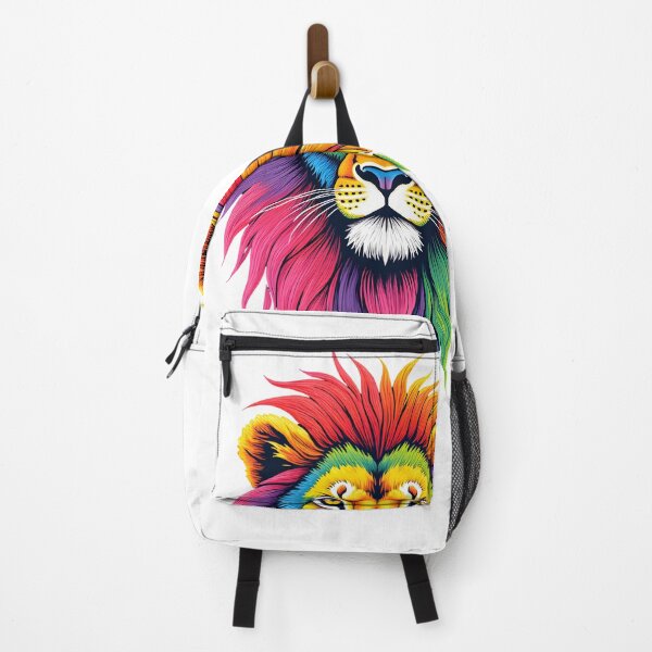 Item preview, Psychedelic Rainbow Lion Face Pop Art designed and sold by canvahub.