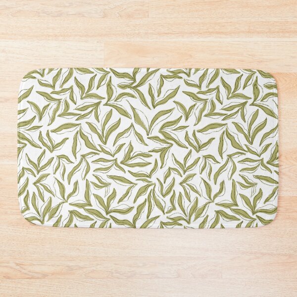 Item preview, Wild bedding - white  Beige Green designed and sold by Fabricatemyart.