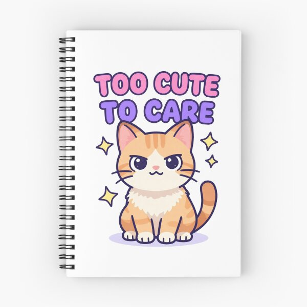 Item preview, Too Cute to Care – Cute Sassy Orange Cat | Funny Kawaii Kitty Cartoon designed and sold by LisTworzy.
