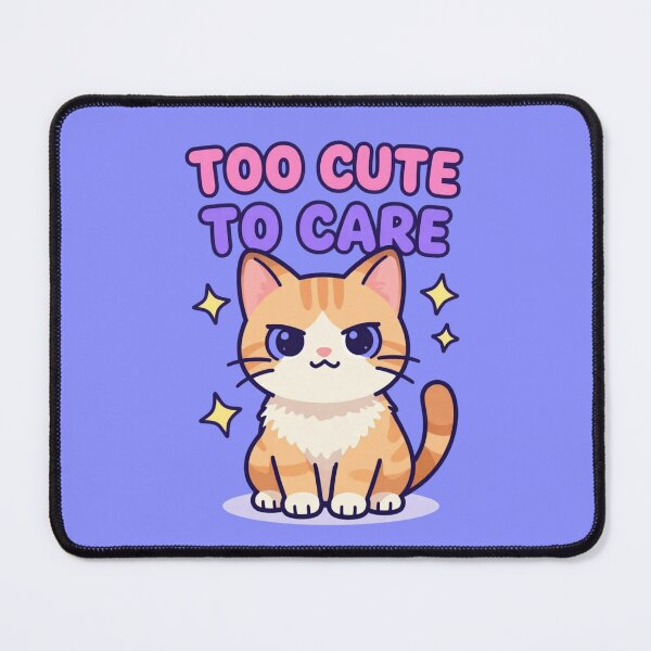 Item preview, Too Cute to Care – Cute Sassy Orange Cat | Funny Kawaii Kitty Cartoon designed and sold by LisTworzy.