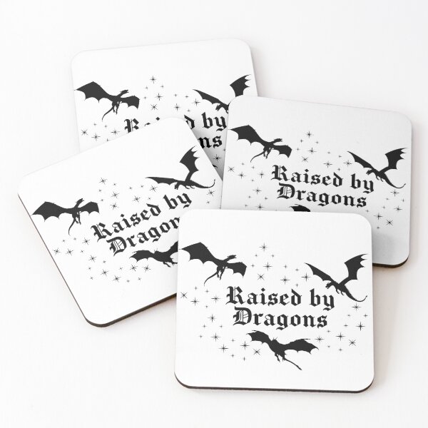 Item preview, Raised By Dragons | Dragons Fantasy Dragon Book Lover Sticker designed and sold by MoonSpellStudio.