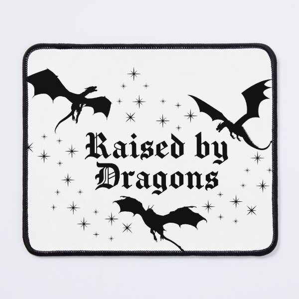 Item preview, Raised By Dragons | Dragons Fantasy Dragon Book Lover Sticker designed and sold by MoonSpellStudio.