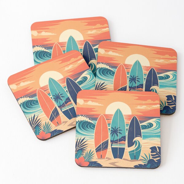 Item preview, Sunset Surfboard Triptych designed and sold by aihrgdesign.