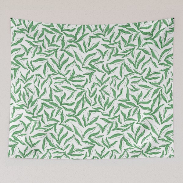Item preview, Wild bedding - white  Celadon designed and sold by Fabricatemyart.