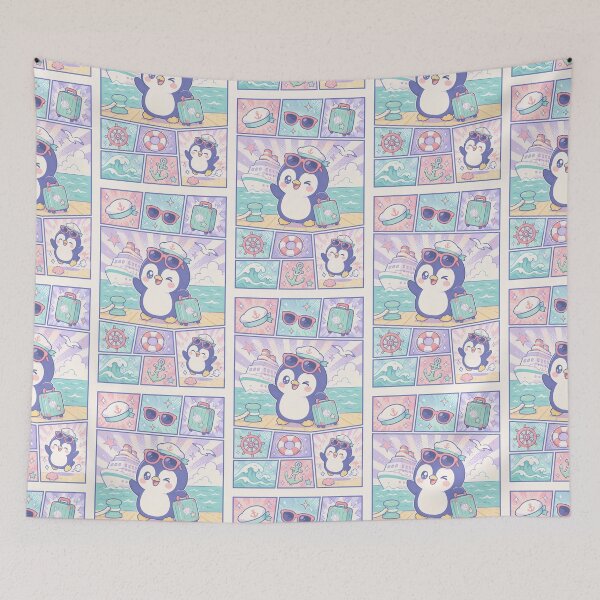 Item preview, Kawaii Penguin Cruise Vacation designed and sold by Gift Phrase Studio.