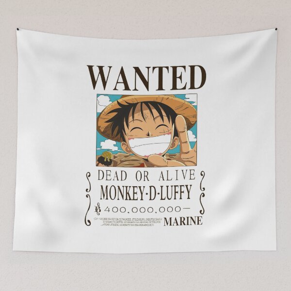 Item preview, Monkey D Luffy Wanted Poster designed and sold by nyxium-art.