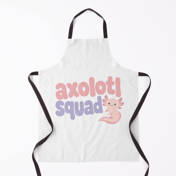 Item preview, Cute Axolotl Squad Illustration with Pink and Purple Text on Transparent Background designed and sold by RGShirtWorks.