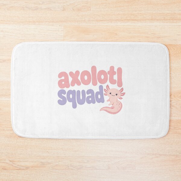 Item preview, Cute Axolotl Squad Illustration with Pink and Purple Text on Transparent Background designed and sold by RGShirtWorks.