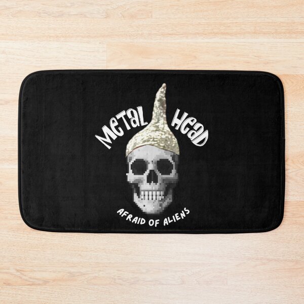 Item preview, Metal Head Afraid of Aliens | Funny Conspiracy Skull | Light Ink Edition designed and sold by SunandShade.