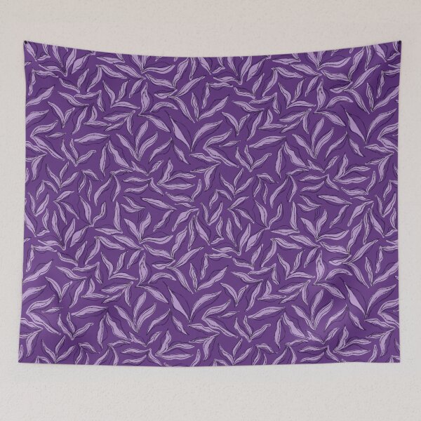 Item preview, Wild bedding - royal plum designed and sold by Fabricatemyart.