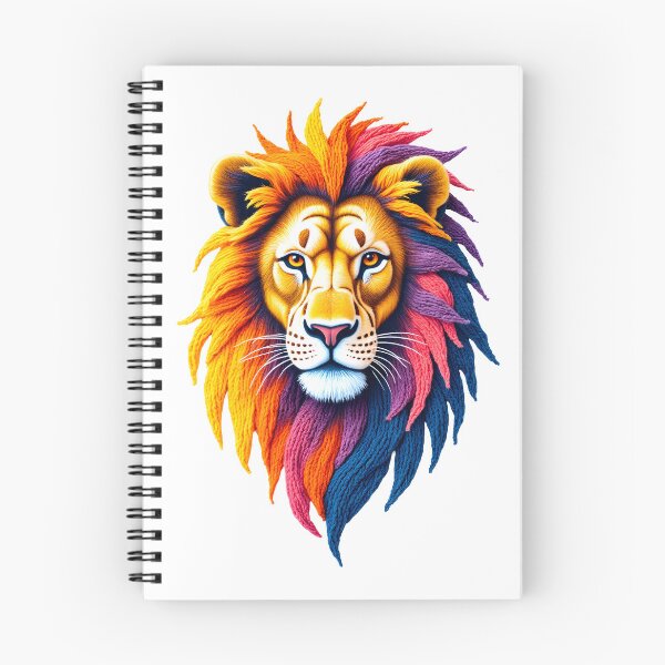 Item preview,  Psychedelic Rainbow Lion Face Pop Art designed and sold by canvahub.