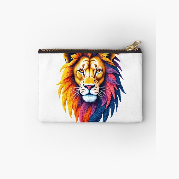 Item preview,  Psychedelic Rainbow Lion Face Pop Art designed and sold by canvahub.