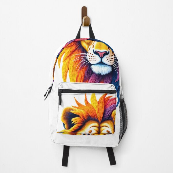Item preview, Psychedelic Rainbow Lion Face Pop Art designed and sold by canvahub.