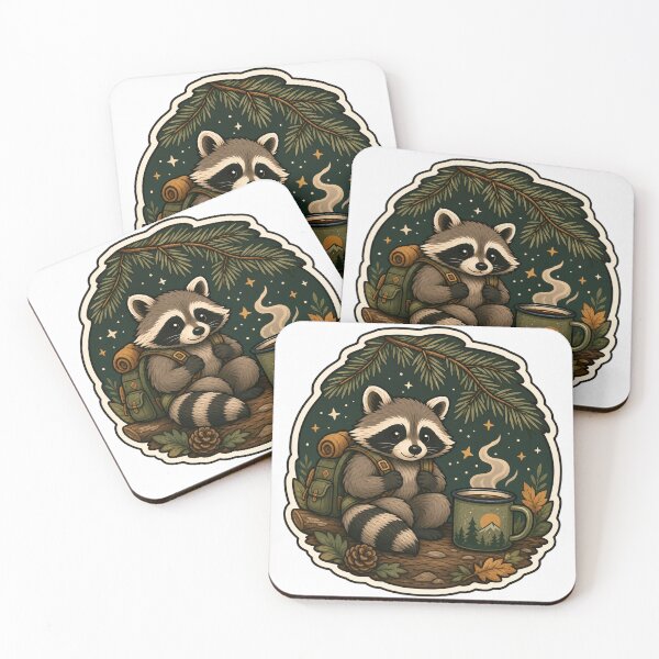 Item preview, Camp Mug Raccoon designed and sold by aihrgdesign.