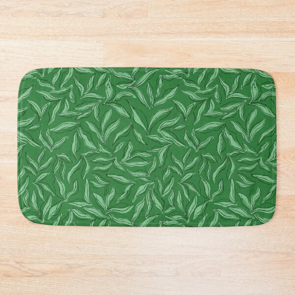 Item preview, Wild bedding - leafy emerald designed and sold by Fabricatemyart.