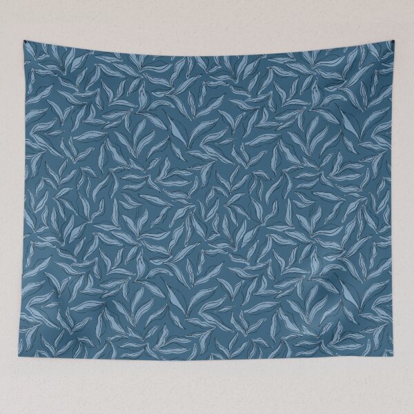 Item preview, Wild bedding - dark slate blue designed and sold by Fabricatemyart.