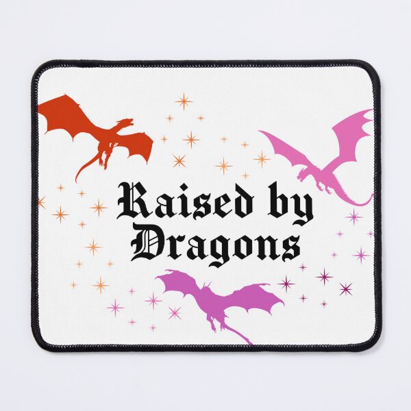 Item preview, Raised By Dragons | Dragons Fantasy Dragon Book Lover Sticker | Lesbian Pride designed and sold by MoonSpellStudio.