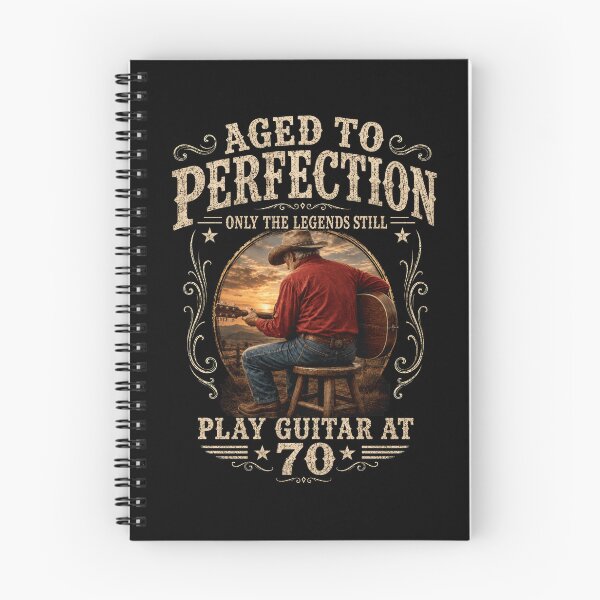 Item preview, Aged To Perfection Play Guitar At 70 – 70th Birthday Guitar Player Design designed and sold by PosiMCreations.