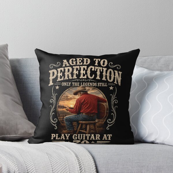 Item preview, Aged To Perfection Play Guitar At 70 – 70th Birthday Guitar Player Design designed and sold by PosiMCreations.