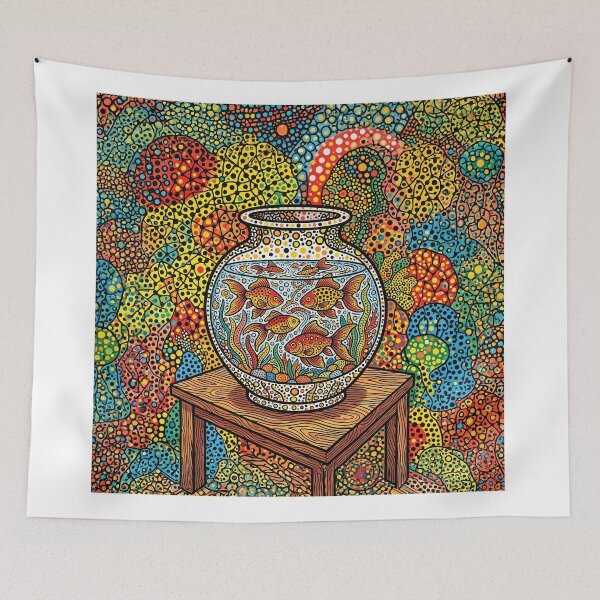 Item preview, Bowl Of Goldfish designed and sold by Home Decor Art.