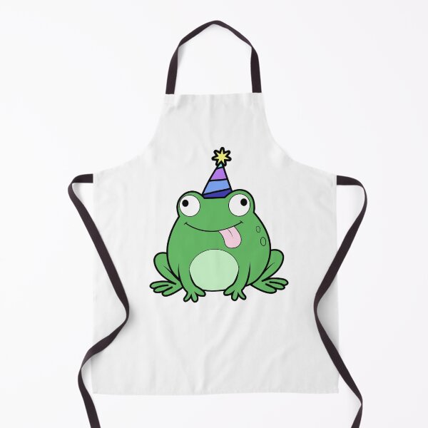 Item preview, Happy Cartoon frog with a Party Hat designed and sold by asterloom.