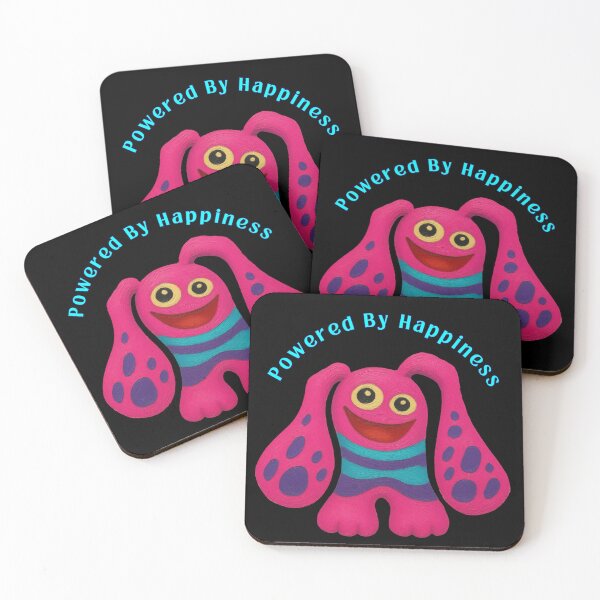 Item preview, Powered By Happiness - Cute Happy Monster designed and sold by PatykArt.