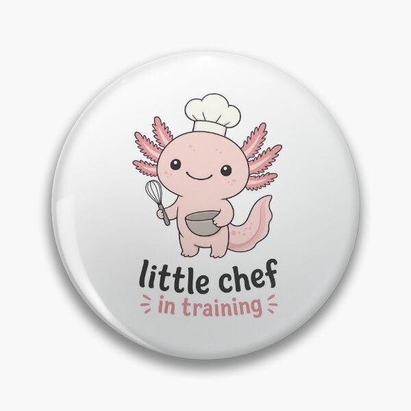 Item preview, Cute Cartoon Axolotl Chef with Whisk and Bowl, Little Chef in Training Isolated designed and sold by RGShirtWorks.