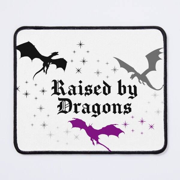 Item preview, Raised By Dragons | Dragons Fantasy Dragon Book Lover Sticker | Nonbinary Pride designed and sold by MoonSpellStudio.