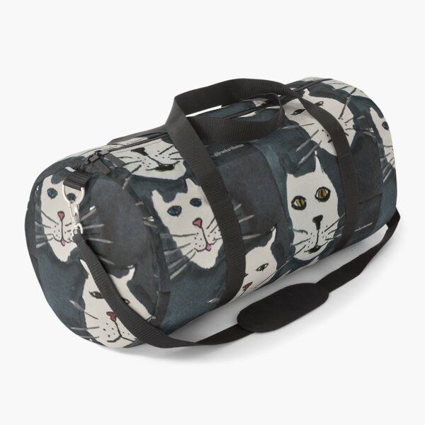 Item preview, Cat Face Repeat Doodle Grey background  designed and sold by DancingCreek.