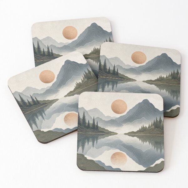 Item preview, Topographic Lake Reflection designed and sold by aihrgdesign.