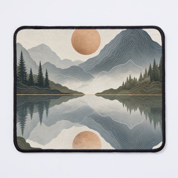 Item preview, Topographic Lake Reflection designed and sold by aihrgdesign.