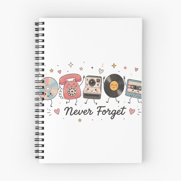 Item preview, Never Forget 90s Retro Kawaii Characters Cassette Vinyl CD Nostalgia designed and sold by VGAfanatic.