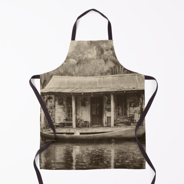 Item preview, Louisiana Bayou Houseboat | Vintage Cajun Swamp Photography | Atchafalaya Basin Wall Art | Rustic Southern Decor designed and sold by GSizzle1.
