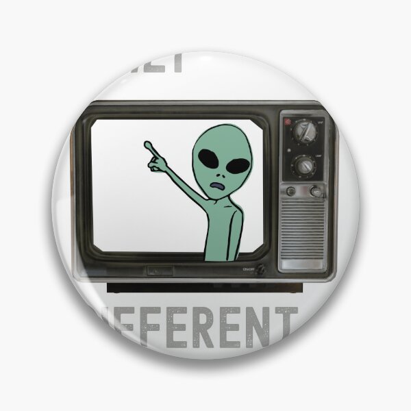 Item preview, Built Different Alien Retro TV Graphic Design designed and sold by AhmadAnnaPrints.