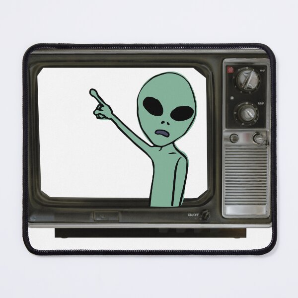 Item preview, Built Different Alien Retro TV Graphic Design designed and sold by AhmadAnnaPrints.