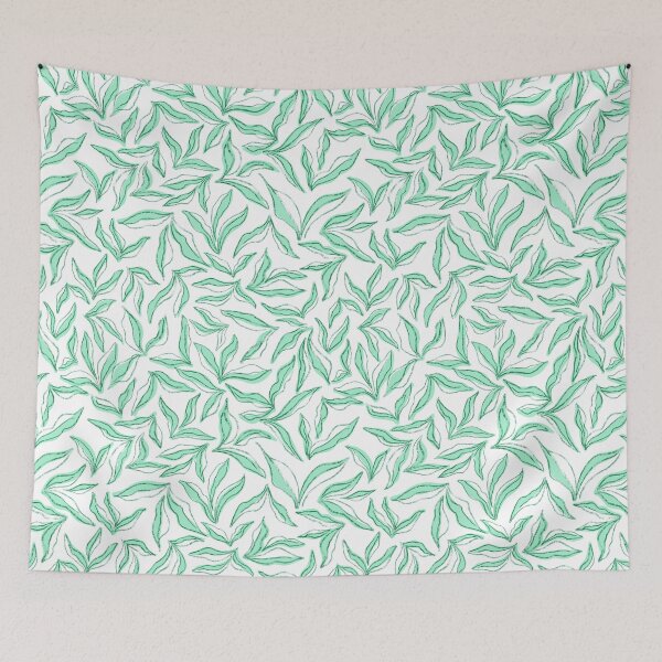 Item preview, Wild Bedding - Baby Mint Aqua designed and sold by Fabricatemyart.