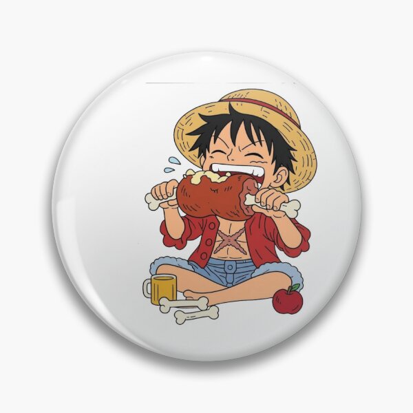 Item preview, Monkey D Luffy Eating Meat designed and sold by nyxium-art.
