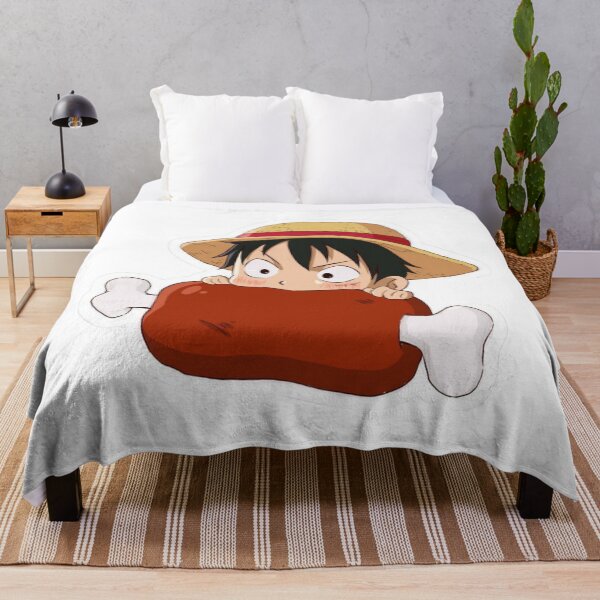 Item preview, Monkey D Luffy Meat Sticker designed and sold by nyxium-art.