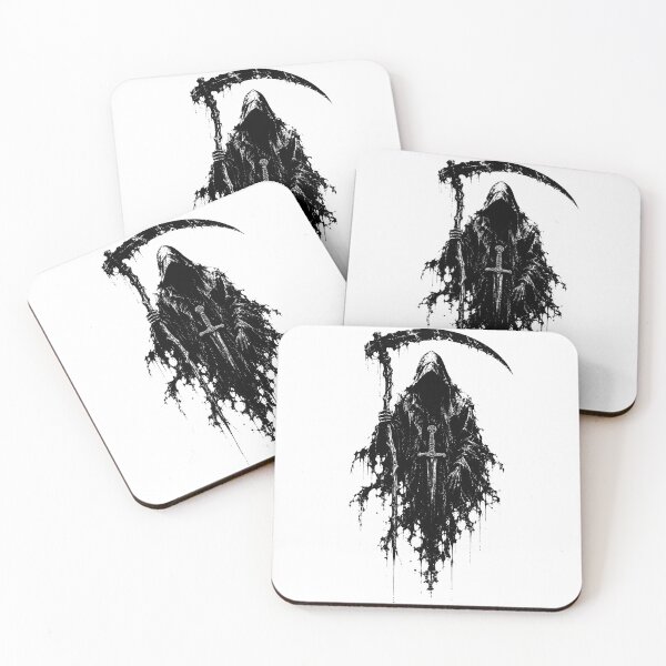 Item preview, Grim Reaper With Scythe And Sword Dark Art designed and sold by Munib320.