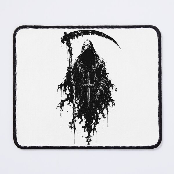 Item preview, Grim Reaper With Scythe And Sword Dark Art designed and sold by Munib320.