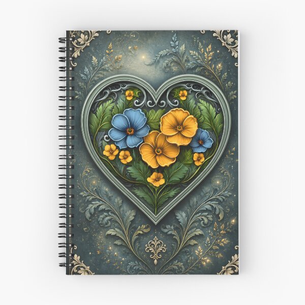 Item preview, Hearts 11 - Vintage Floral Heart Art designed and sold by NikaNavi.